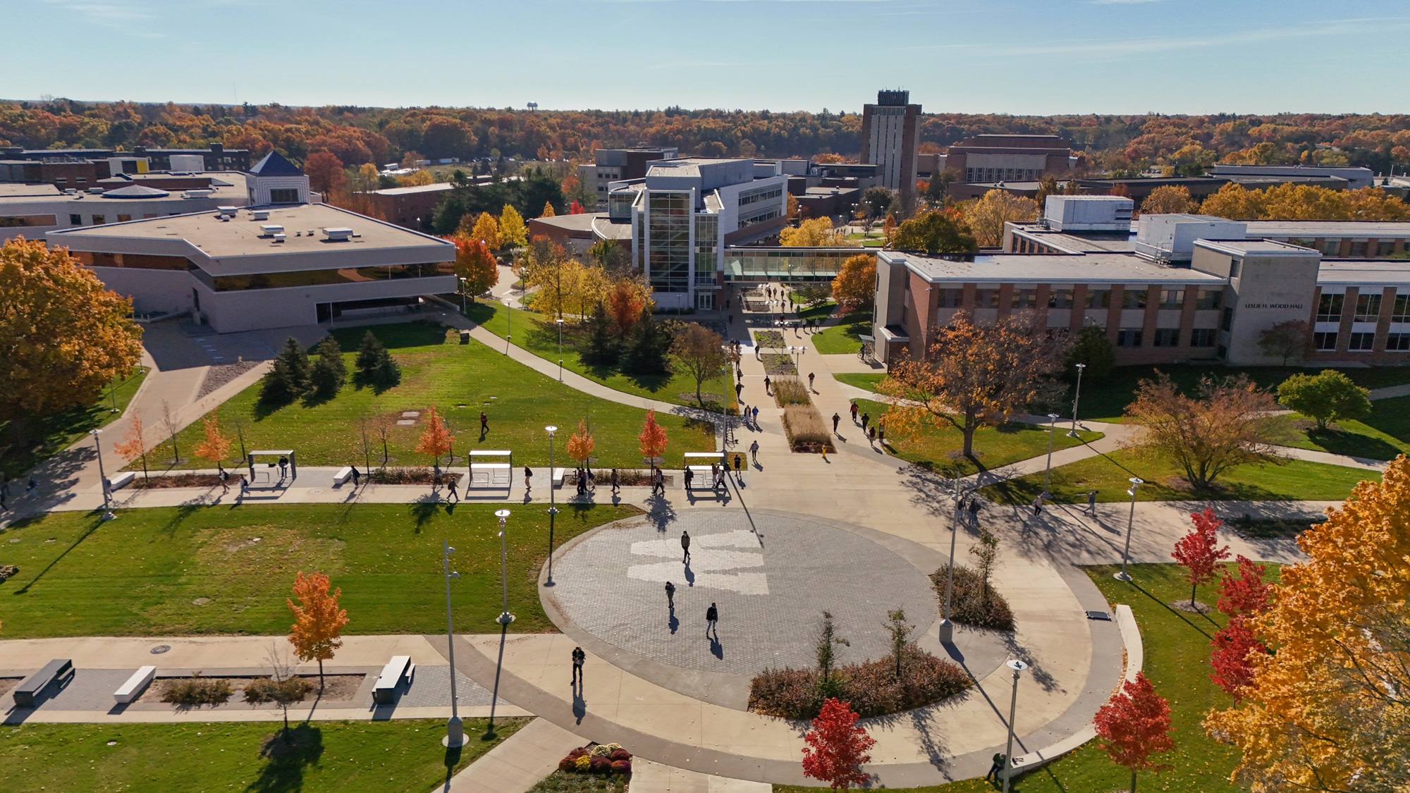 WMU campus aerial – wide view